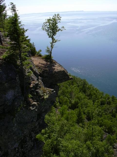 Looking down from the top of the Sleeping Giant