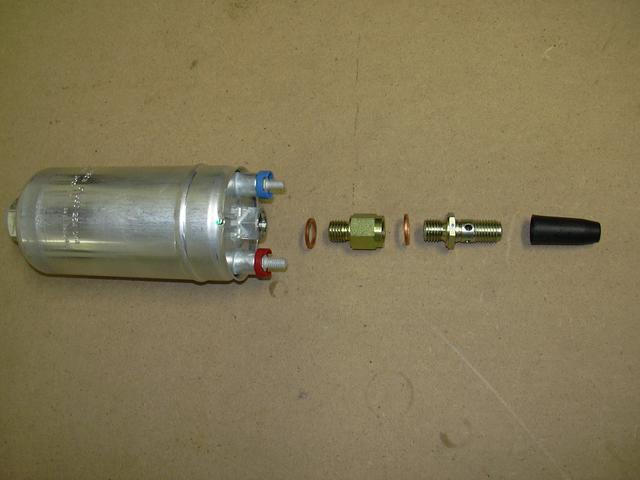 Bosch fuel pump outlet, exploded view